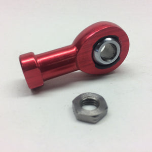 Female Aluminium 2 piece Rod End - Metric 6 Red only