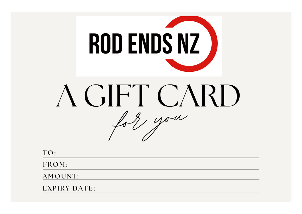 Rod Ends NZ Gift Card