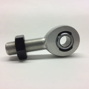 Male Aluminium 2 piece Rod End - Eye 1/2 - Thread 5/8 - Natural